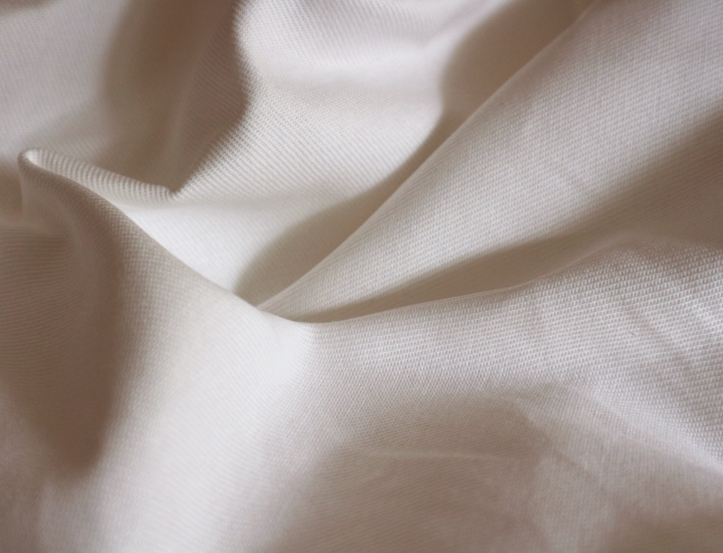 twill di cotone ecrù spesso