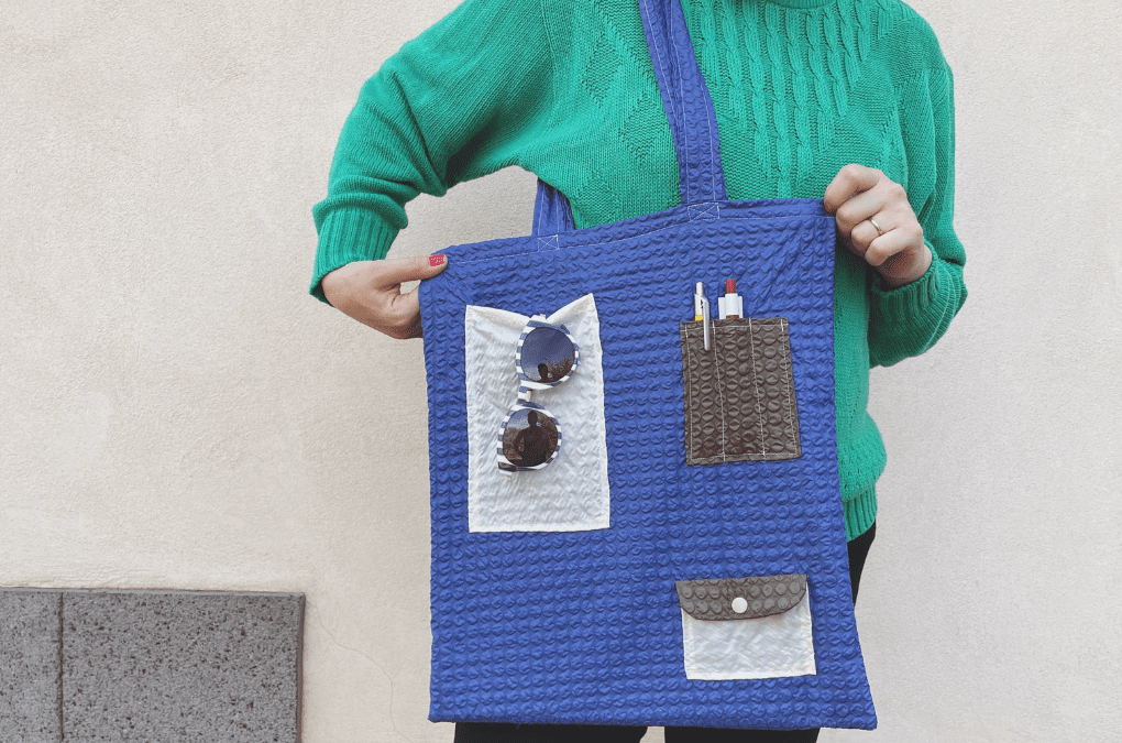 Tutorial shopper in nylon pluriball su Burda Style