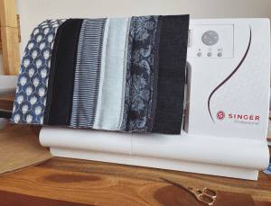 pannello quilting in denim