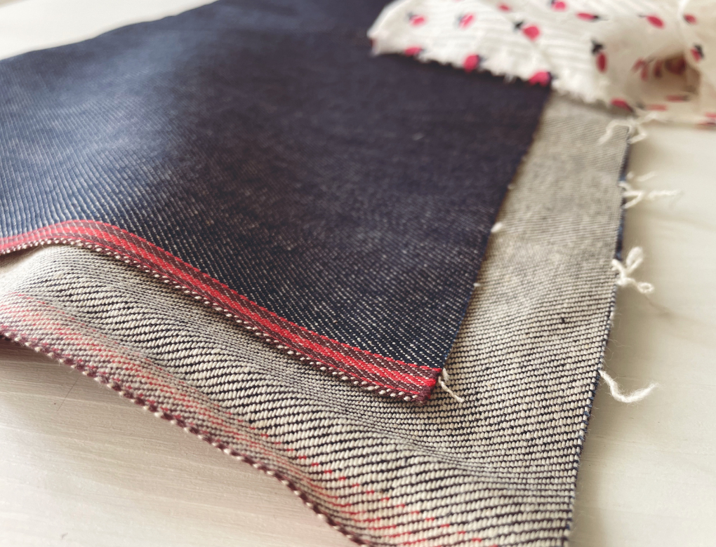 denim giapponese blu